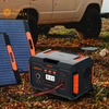 Stazione di energia solare portatile per la casa di emergenza da campeggio 500 W Alimentatore portatile da 500 W