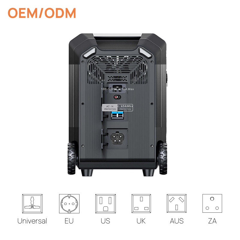 Centrale elettrica portatile del sistema energetico del generatore solare della carica della batteria 5000w lifepo4