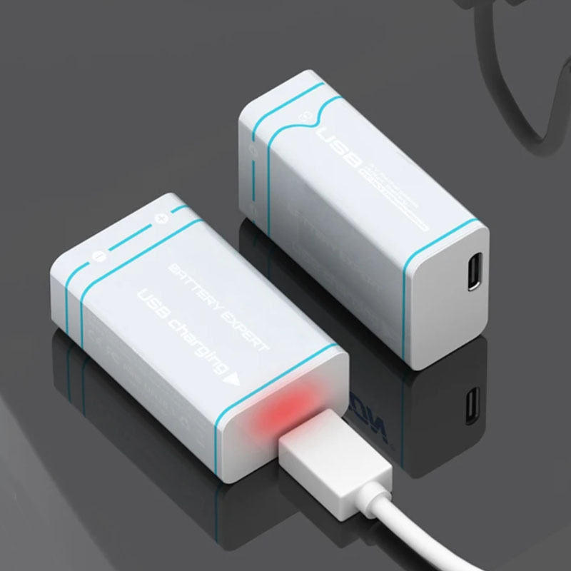 Batteria ricaricabile Batteria agli ioni di litio da 3700 mWh per multimetro e giocattolo USB-C portatile